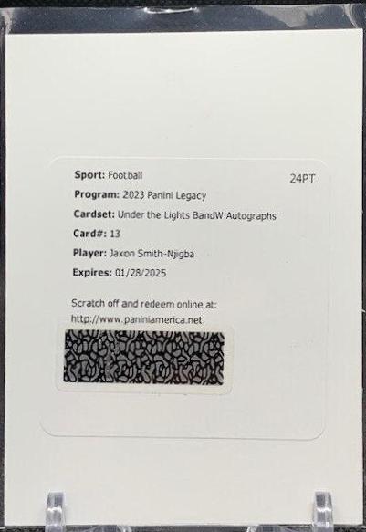 Jaxon Smith Njigba [Black & White Black Autograph] #UL-JSN