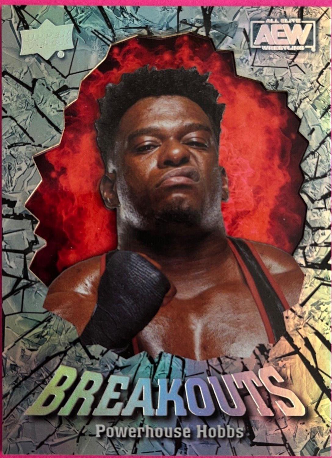 Powerhouse Hobbs #BO-24 Wrestling Cards 2022 Upper Deck AEW Breakouts