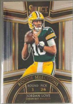 Jordan Love #RS-11 Football Cards 2020 Panini Select Rookie Selections