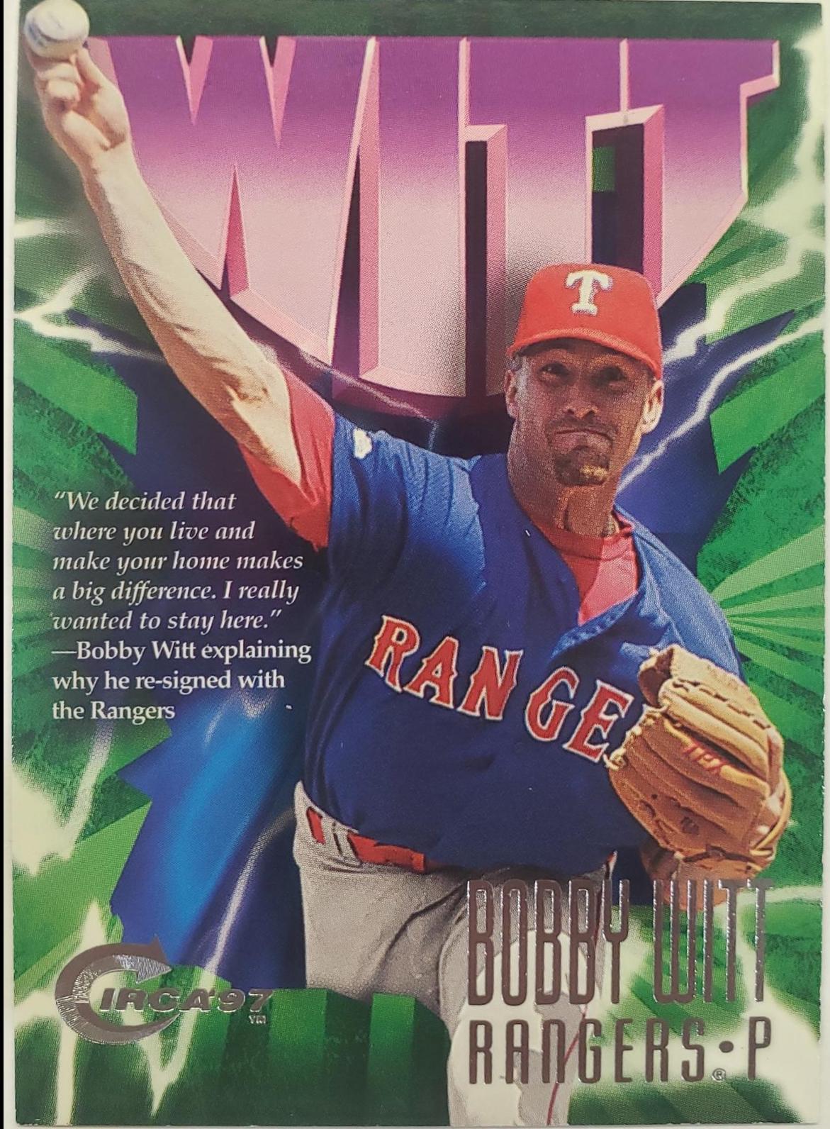 Bobby Witt #103 Baseball Cards 1997 Circa