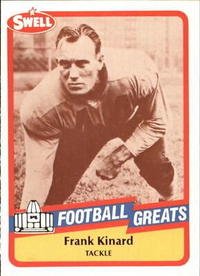 Frank Kinard #45 Football Cards 1989 Swell Greats