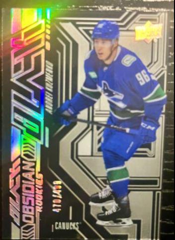 Andrei Kuzmenko #OR-24 Hockey Cards 2022 SPx UD Black Obsidian Rookies