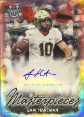 Sam Hartman #BMA-SH Football Cards 2023 Bowman's Best University Masterpieces Autographs