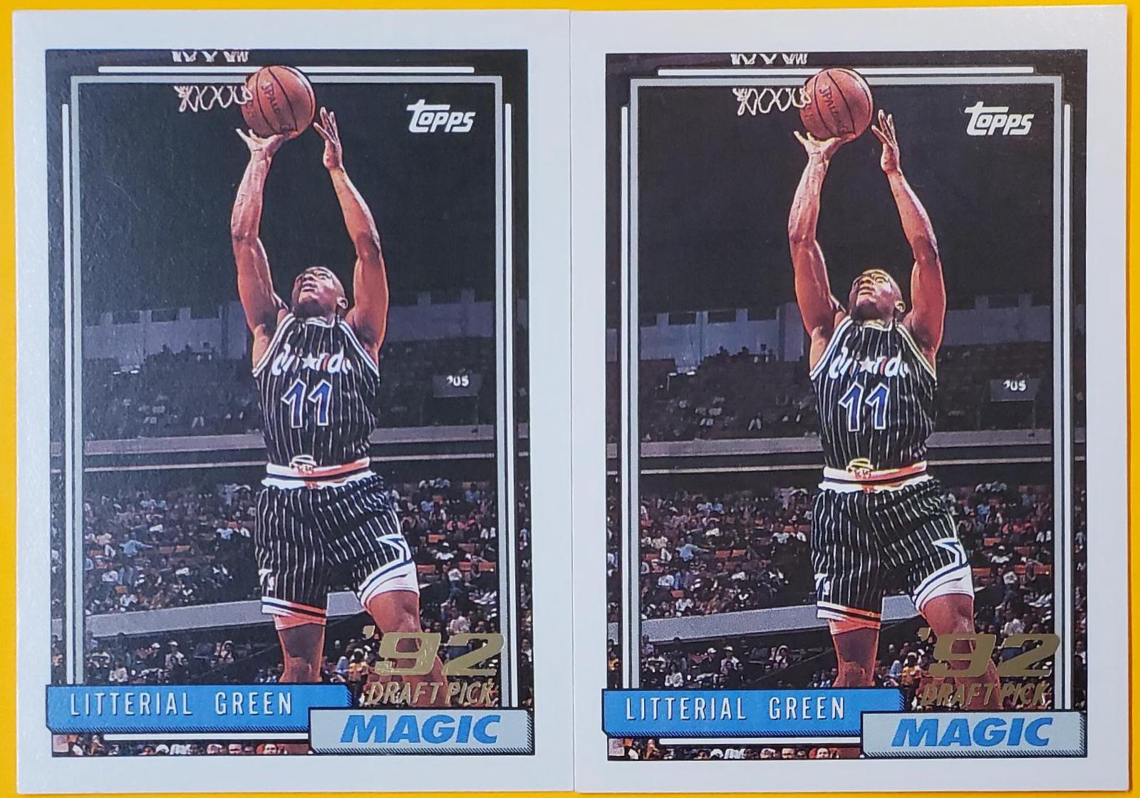 Litterial Green #299 Basketball Cards 1992 Topps