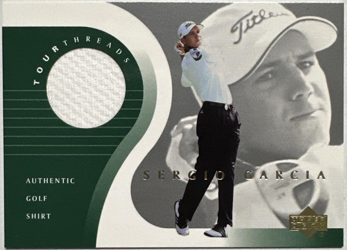 Sergio Garcia #TT-SG Golf Cards 2001 Upper Deck Tour Threads