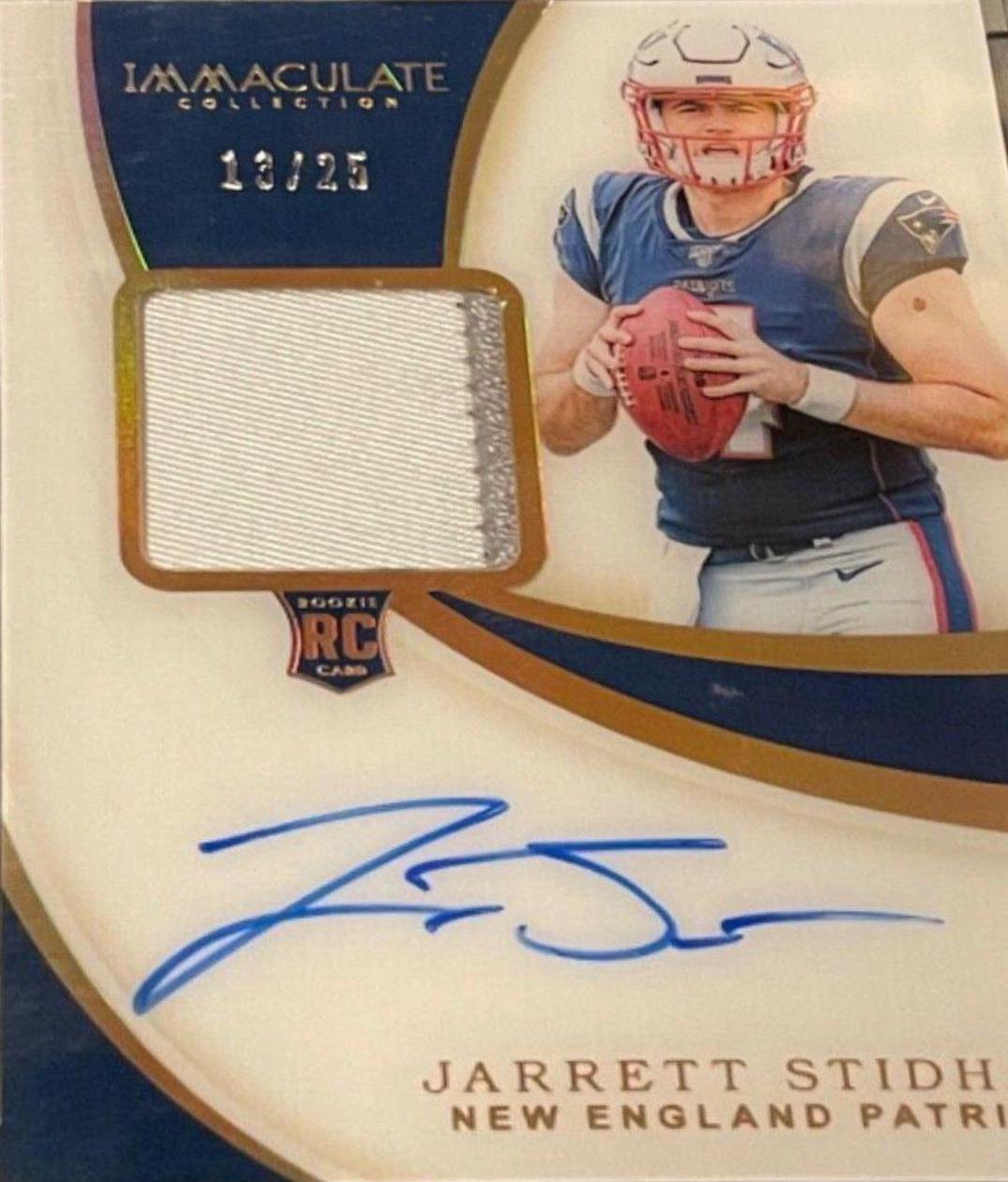 Jarrett Stidham #107 Football Cards 2019 Panini Immaculate Collection