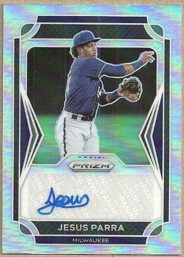 Jesus Parra #2 Baseball Cards 2021 Panini Prizm Draft Picks Autographs