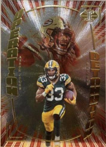 Aaron Jones #OD-13 Football Cards 2022 Panini Illusions Operation Detonation