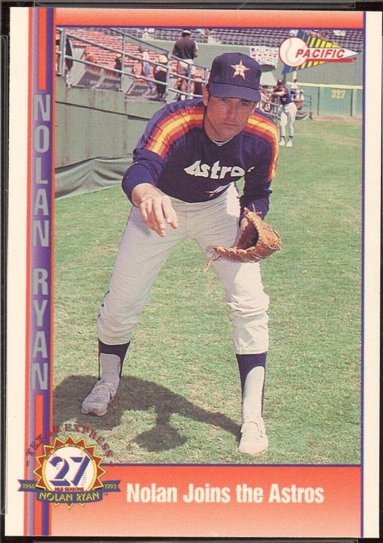 Nolan Joins the Astros #35 Baseball Cards 1993 Pacific Nolan Ryan 27th Season