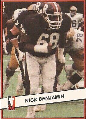 Nick Benjamin #17 Football Cards 1985 Jogo CFL