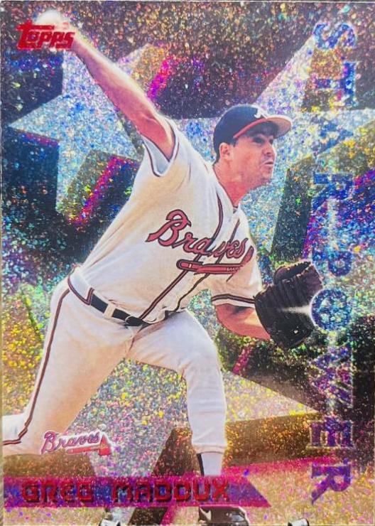 Greg Maddux {Star Power Booster} #3 Baseball Cards 1996 Topps