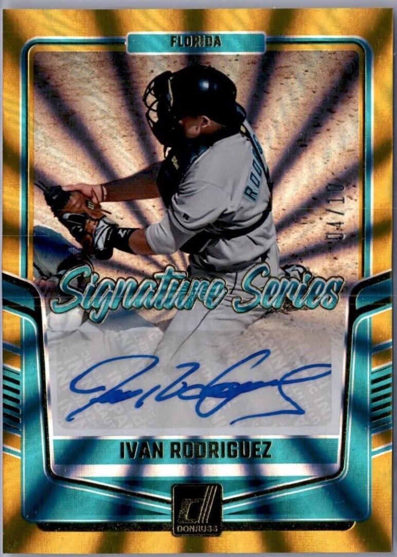 Ivan Rodriguez #SS-IR 2024 Donruss Baseball Signature Series