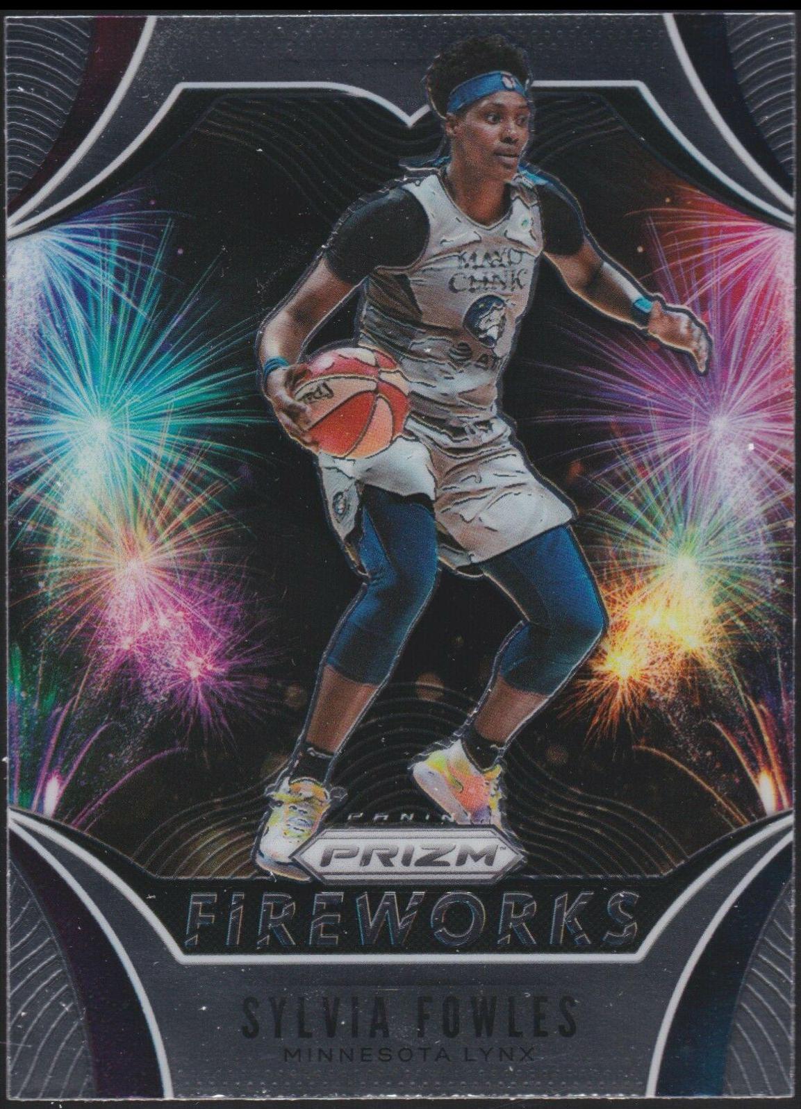 Sylvia Fowles #8 Basketball Cards 2020 Panini Prizm WNBA Fireworks