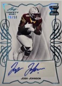 Josh Johnson #BA-JJ1 2021 Leaf Trinity Signatures Football