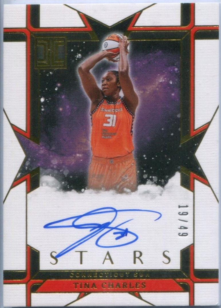 Tina Charles #28 2025 Panini Impeccable WNBA Impeccable Stars Signatures