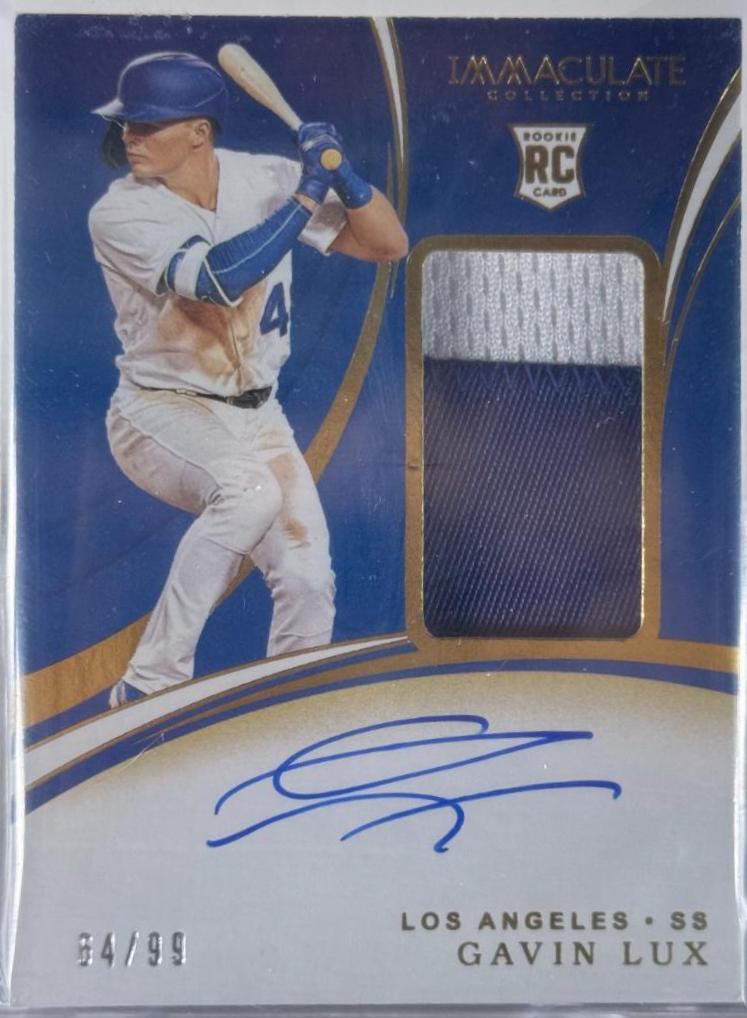Gavin Lux #113 Baseball Cards 2020 Panini Immaculate Collection Prospect Patch Autographs