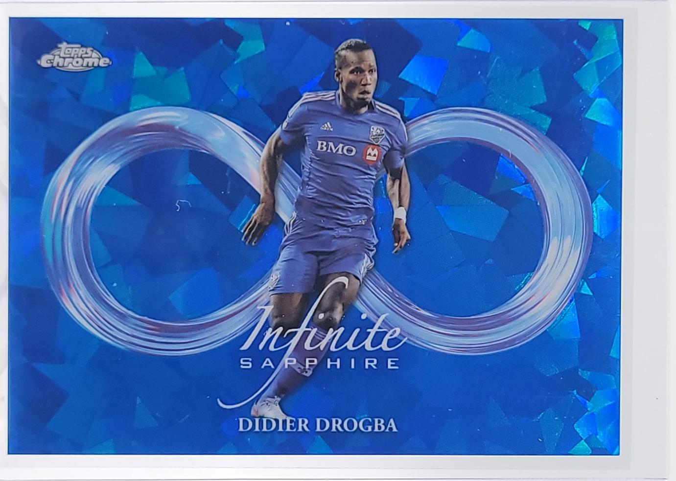 Didier Drogba #IS-5 2025 Topps Chrome Sapphire MLS Infinite