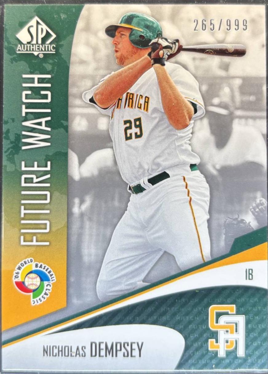 Nicholas Dempsey #WBC-96 2006 Sp Authentic World Baseball Classic Future Watch