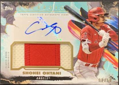 Shohei Ohtani #IAP-SO Baseball Cards 2023 Topps Inception Autograph Patch