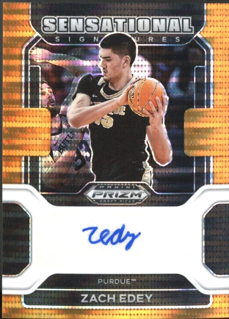 Zach Edey #SS-ZED 2022 Panini Prizm Draft Picks Basketball Sensational Signatures