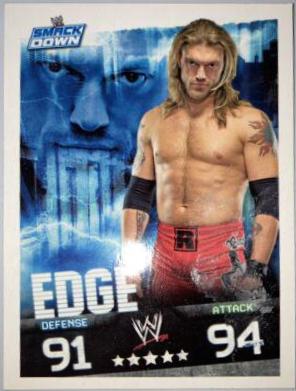 Edge Wrestling Cards 2009 Topps WWE Slam Attax