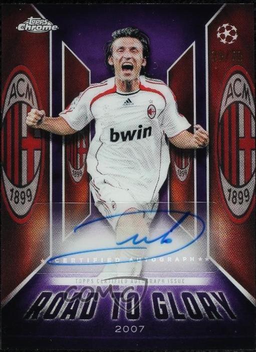 Andrea Pirlo #RTG-AP 2025 Topps Chrome UEFA Road To Glory Autograph