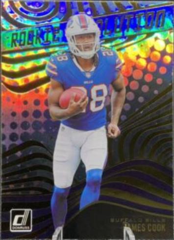 James Cook #REV-14 Football Cards 2022 Panini Donruss Rookie Revolution