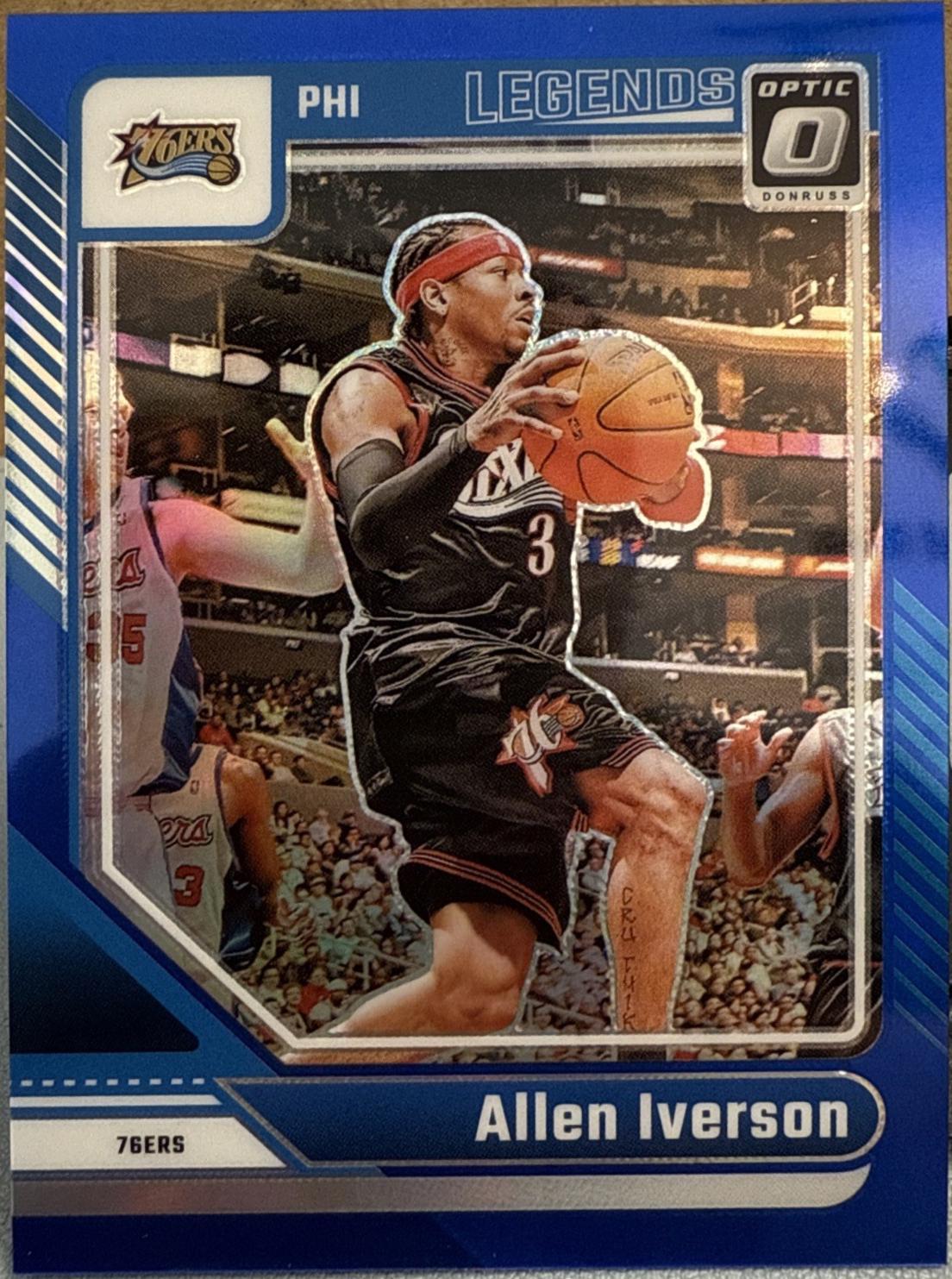 Allen Iverson [Blue] #237 Prices | 2024 Panini Donruss Optic