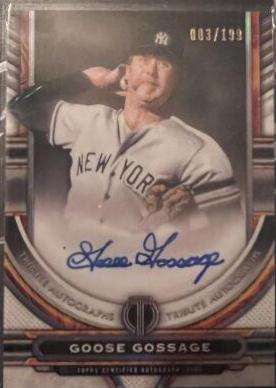 Goose Gossage #TA-GG 2023 Topps Tribute Baseball Autographs