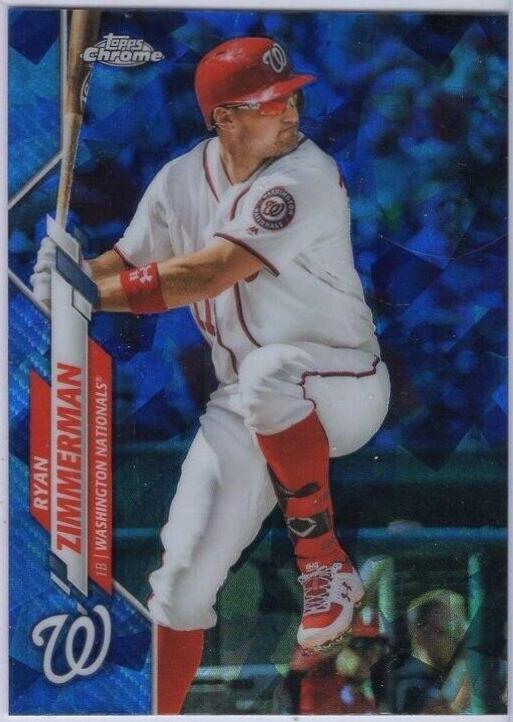 Ryan Zimmerman #385 2020 Topps Chrome Sapphire Baseball