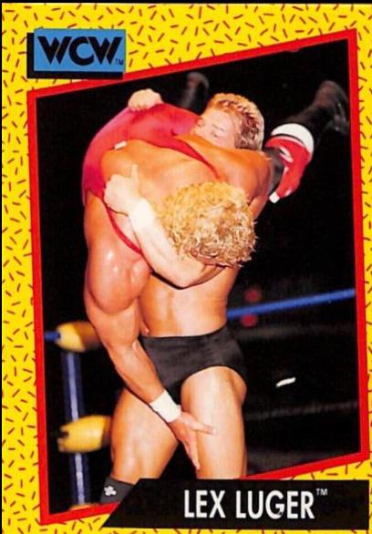Lex Luger #16 Wrestling Cards 1991 Impel WCW