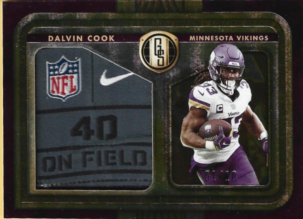 Dalvin Cook #BT-DCO Football Cards 2022 Panini Gold Standard Bullion Brand Tags