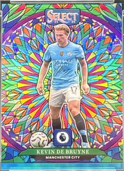 Kevin De Bruyne #4 2024 Panini Select Premier League Stained Glass
