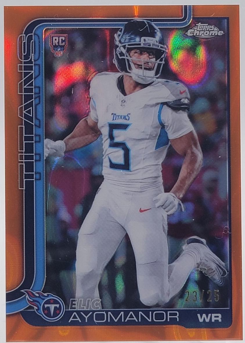 Elic Ayomanor [Orange Refractor] #336 Prices | 2025 Topps Chrome