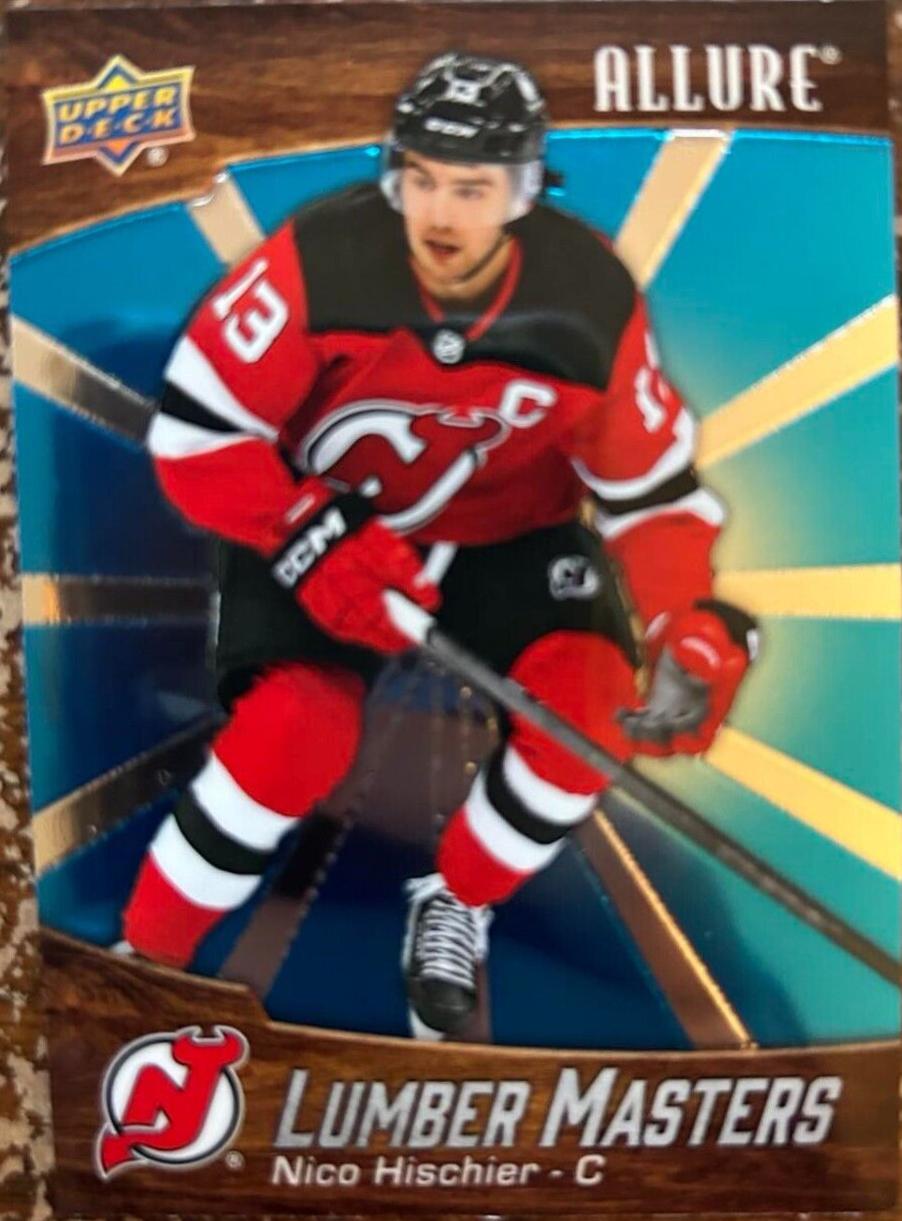 Nico Hischier #LM-12 Hockey Cards 2023 Upper Deck Allure Lumber Masters