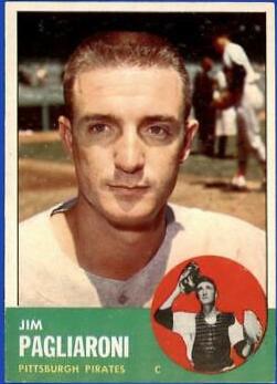 Jim Pagliaroni #159 Baseball Cards 1963 Topps