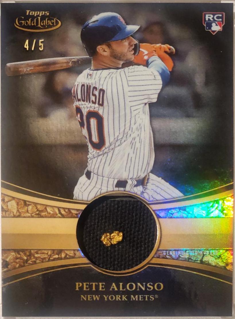 Pete Alonso #GPR-PA Baseball Cards 2019 Topps Gold Label Prospect Relics