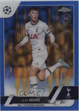 Alfie Devine #129 Soccer Cards 2022 Topps Chrome UEFA Club Competitions