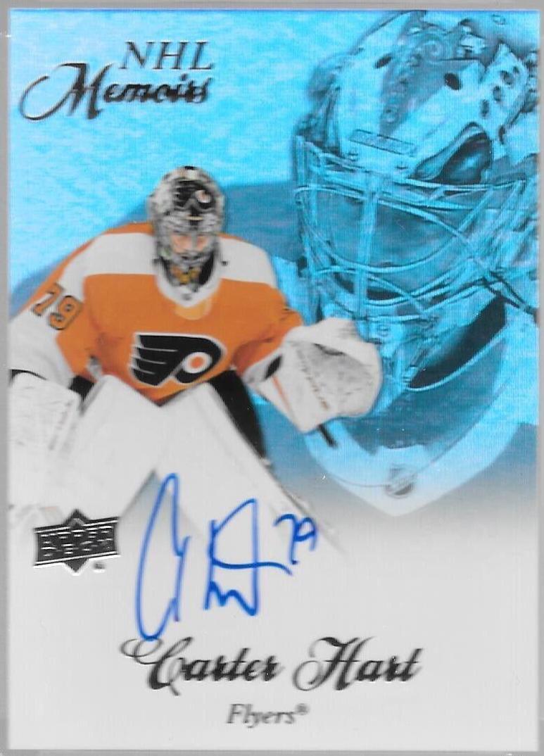 Carter Hart #CC-HA Hockey Cards 2020 Upper Deck Clear Cut Autographs