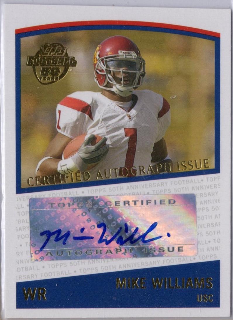 Mike Williams #T-MW Football Cards 2005 Topps Certified Autograph