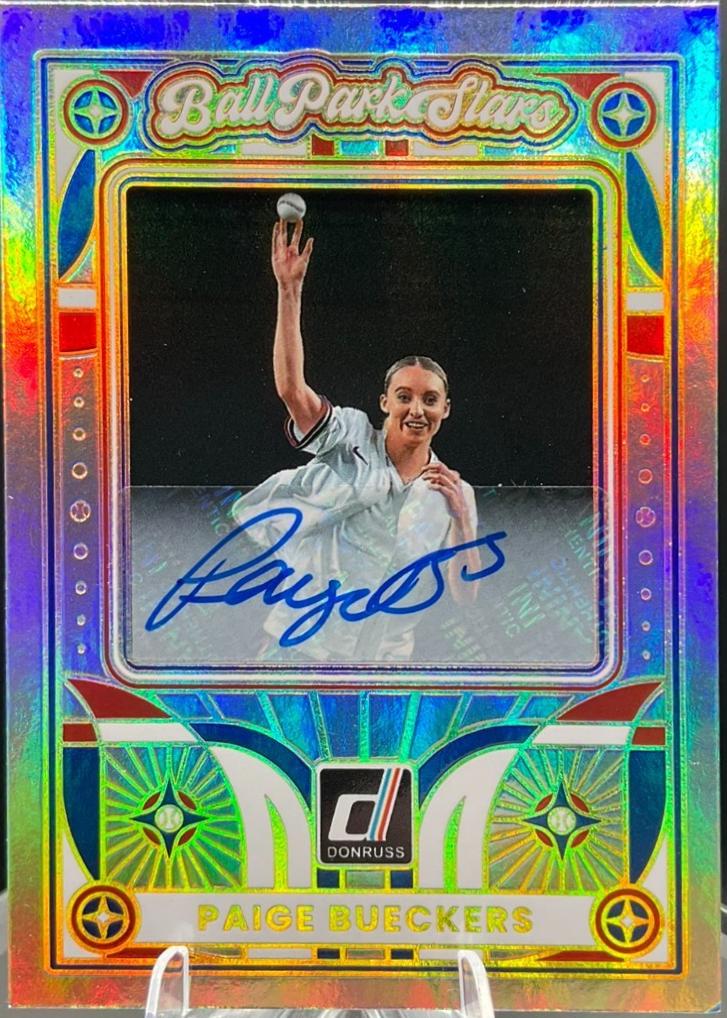 Paige Bueckers #1 2026 Panini Donruss Ballpark Stars Signature Baseball