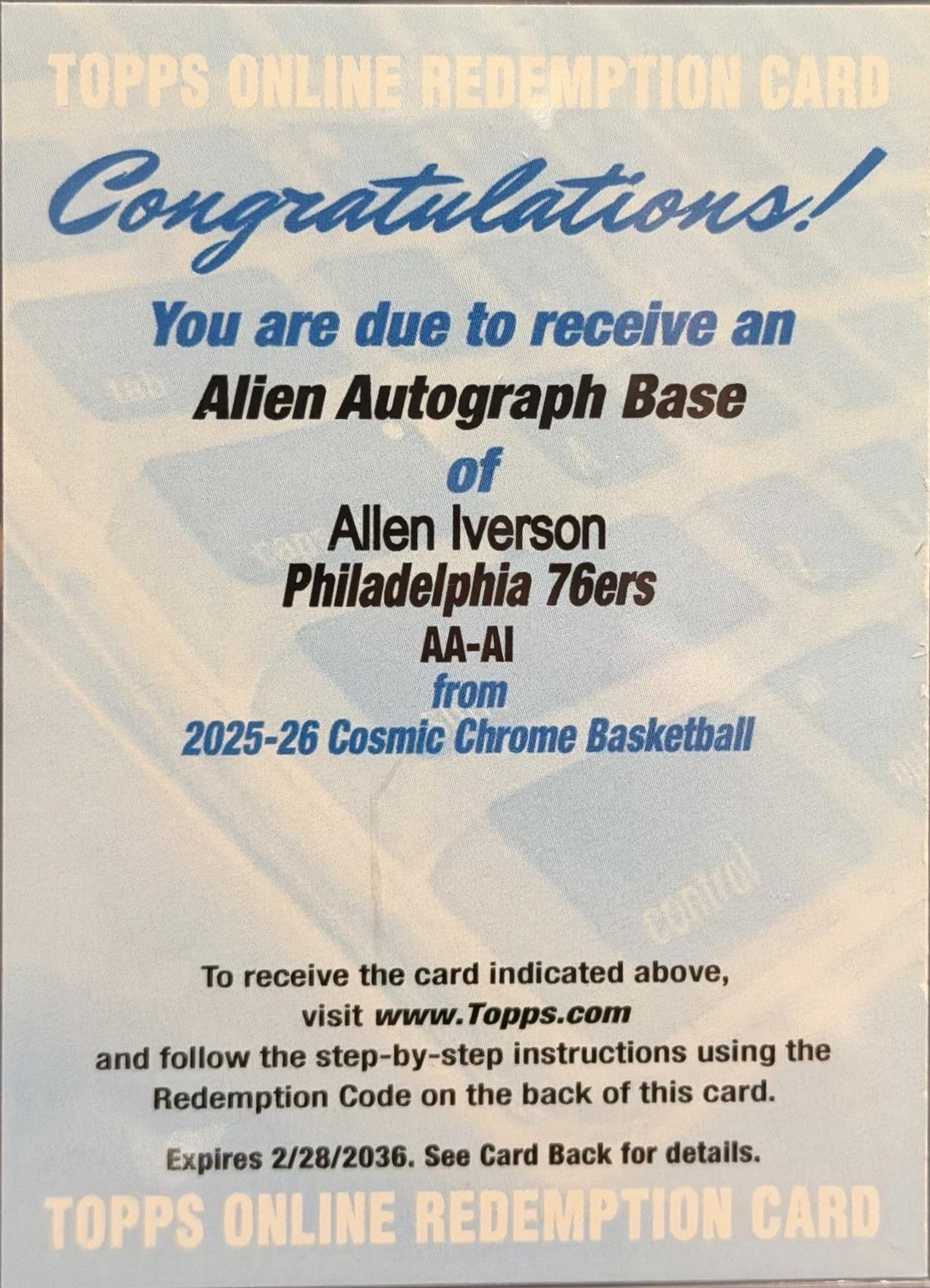 Allen Iverson #AA-AI