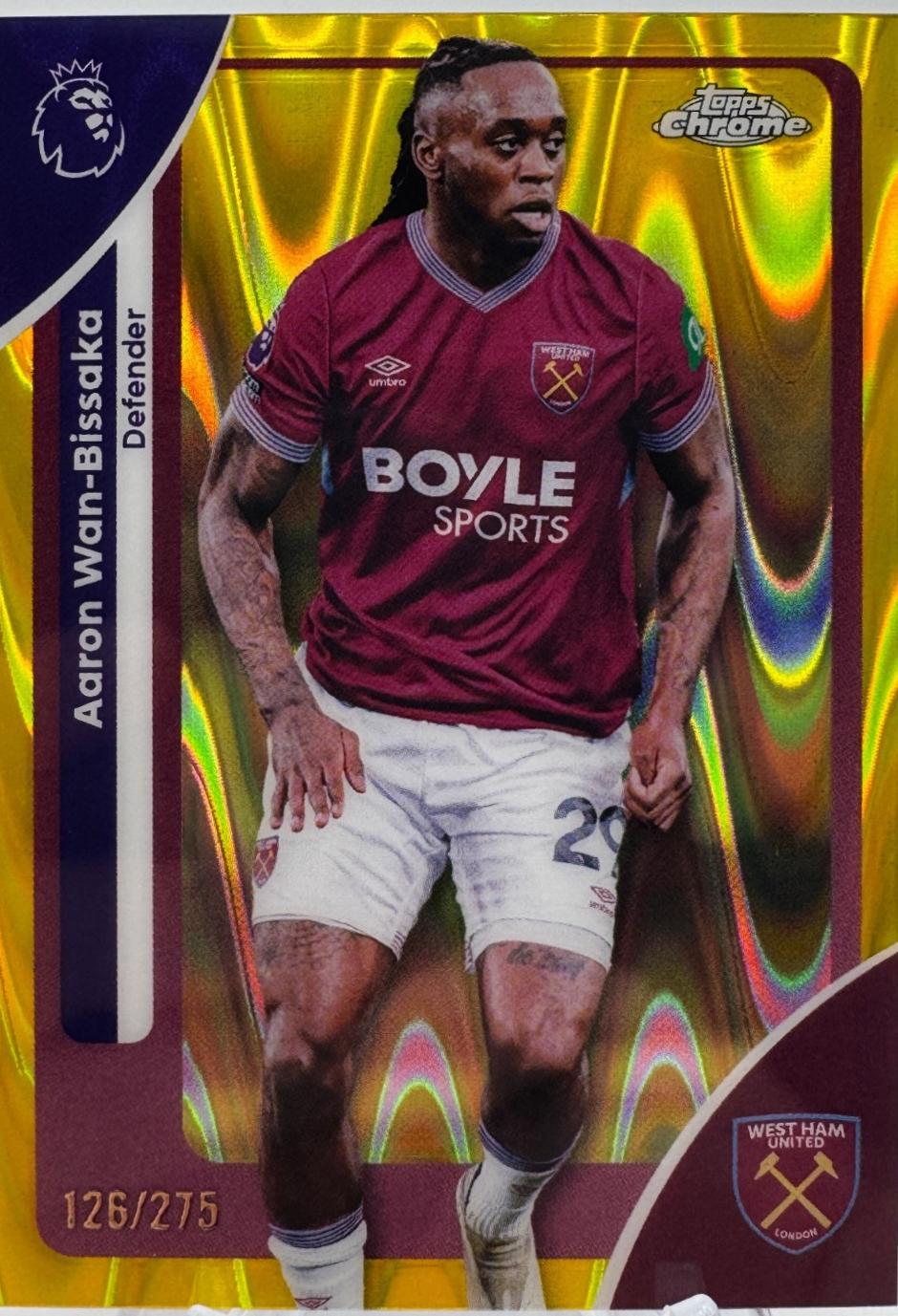 Aaron Wan-Bissaka [Yellow RayWave Refractor] #190