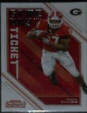 Nick Chubb #12 Football Cards 2018 Panini Contenders Draft Picks Game Day Ticket