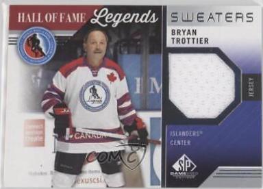 Bryan Trottier #HOF-BT Hockey Cards 2021 SP Game Used HOF Legends Sweaters