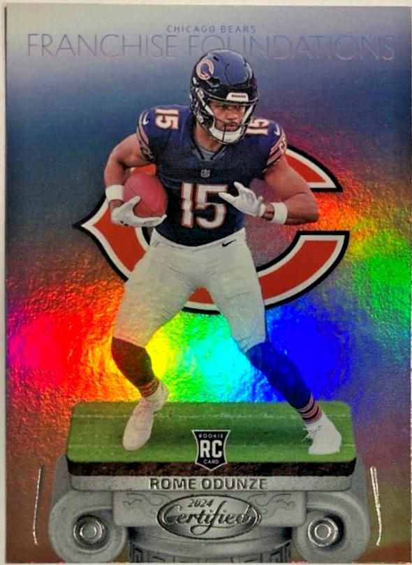 Rome Odunze #4 Football Cards 2024 Panini Certified Franchise Foundations