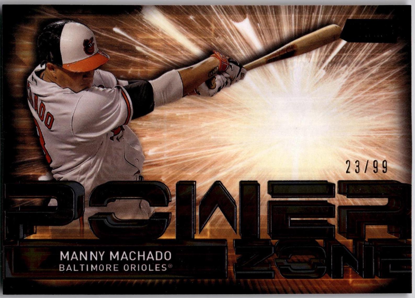 Manny Machado #PZ-MN Baseball Cards 2017 Stadium Club Power Zone