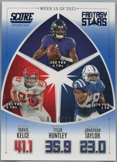 Travis Kelce, Tyler Huntley, Jonathan Taylor
