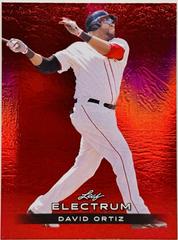 David Ortiz [Red] #17 Baseball Cards 2024 Leaf Electrum Prices