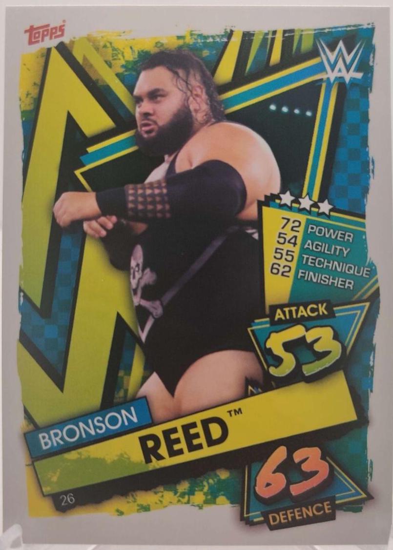 Bronson Reed #26 Wrestling Cards 2021 Topps Slam Attax WWE